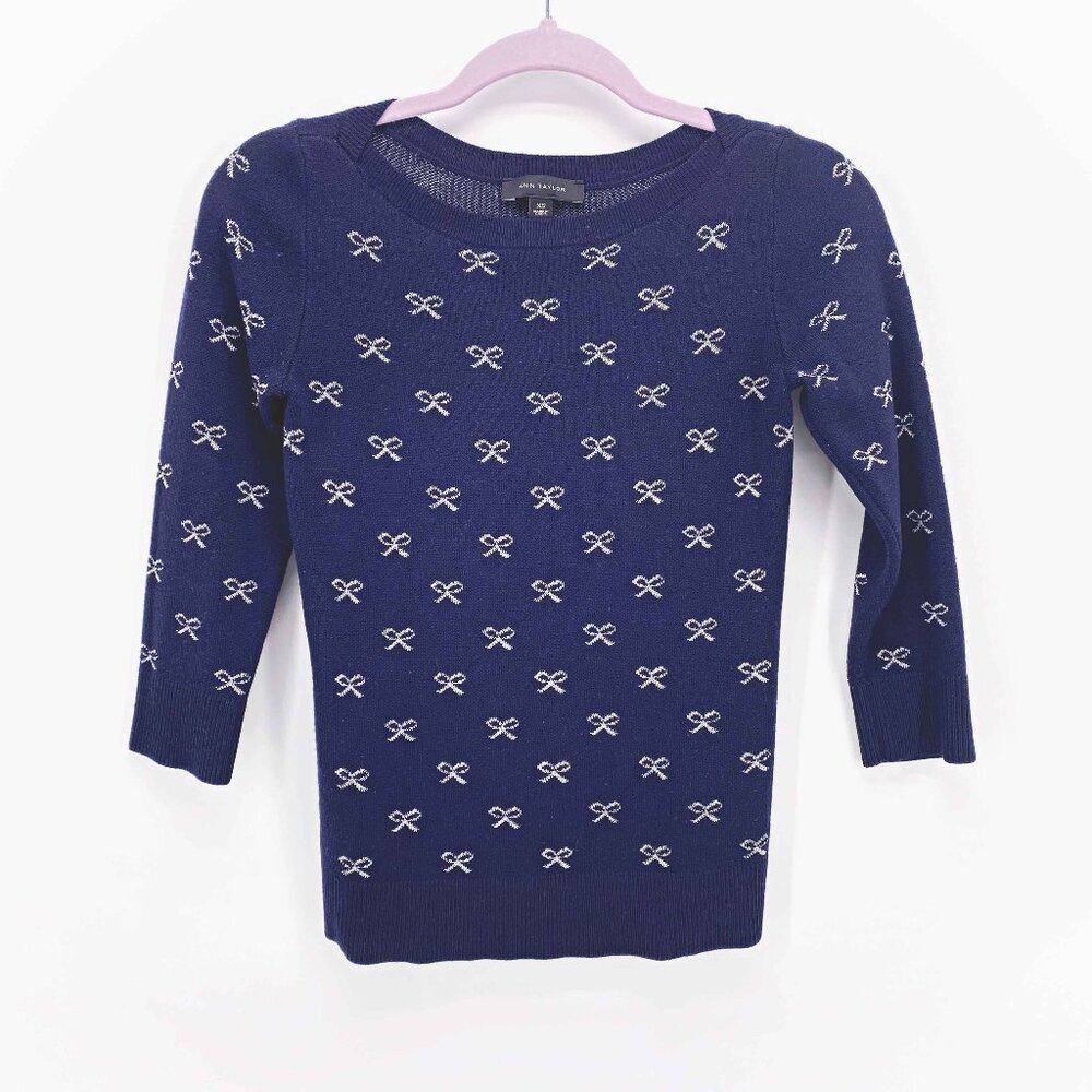 Ann Taylor‎ Bow Pattern Sweater